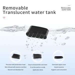Peine de Masaje Eléctrico EMS con Vibración, Líquido Nutritivo para el Crecimiento del Cabello, Cepillo Anticaída, Peine de Tratamiento EMS para el Cuero Cabelludo, para Uso Doméstico - Product Image 4