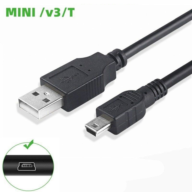 Cantell OEM 1.5M USB 2.0 a Male to Mini B 5Pin Cable Mini Usb Cable for PS3 Controller, MP3 Player, Camera, Dash Cam, Garmin GPS