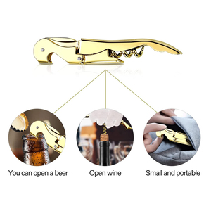 Tire-bouchon de <span class=keywords><strong>Sommelier</strong></span> Professionnel en Acier Inoxydable pour Serveurs et Barmen, Coupe-capsule, Ouvre-bouteille Manuel - Product Image 3