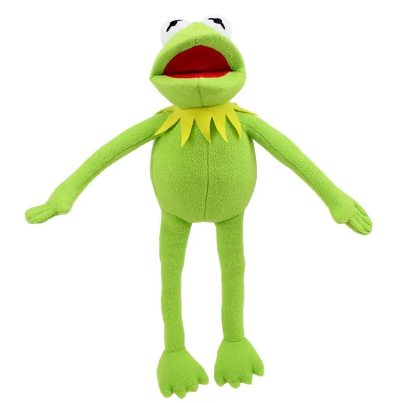 Mainan Boneka Mewah Lembut Bernyanyi The Frog Prince Hijau Kustom