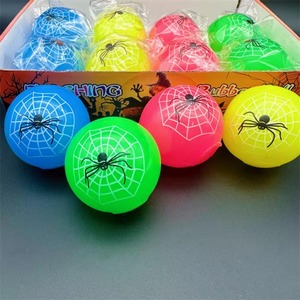 Pelota de Goma TPR con Diseño de Telaraña Brillante de 5.5cm, Marca HAPU, para Fiestas Infantiles de Halloween, Edades 5-14 - Product Image 2
