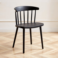 Chaises de salle à manger modernes, simples et colorées, tables et chaises de lecture, chaises de loisirs nordiques Windsor, avec dossiers