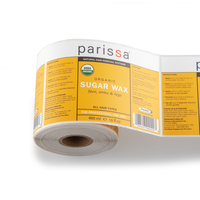 Étiquettes autocollantes personnalisées en couleur pour bouteilles et boîtes de conserve, idéales pour les cosmétiques (vente en gros)