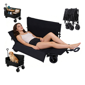 <span class=keywords><strong>Carrito</strong></span> de Transporte Plegable para Exteriores, Sofá, <span class=keywords><strong>Carrito</strong></span> Utilitario Portátil, Sofá, Silla Múltiple, <span class=keywords><strong>Carrito</strong></span> de Mano para Viajes con Frenos - Product Image 1