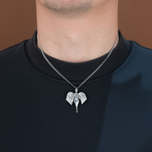 שרשרת קובנית אופנתית למסיבות, אביזר נוצץ עם עיצוב זירקון ואבני חן, במבצע חם - Product Image 5