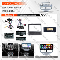 Système de navigation GPS Android 12,3 pouces pour FORD Fiesta 2009-2014, autoradio stéréo avec CarPlay sans fil, Android Auto, cadre arrière