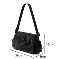 Sac à bandoulière en nylon grande capacité pour femme, léger, pour le sport quotidien, le fitness, sac messager, sac bandoulière