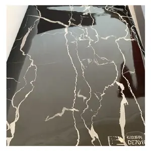 Wall Panel Interior Easy Install Hot Sale Interior Pvc Marble Sheet Marble Glossy Wall Panel