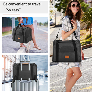 Sac de <span class=keywords><strong>transport</strong></span> de luxe pour chiot approuvé par les compagnies aériennes, sac de <span class=keywords><strong>transport</strong></span> pour chat et chien pour animaux de compagnie - Product Image 4