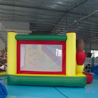Structure gonflable de jardin avec toboggan et aire de jeux intérieure/extérieure pour fêtes d'anniversaire d'enfants