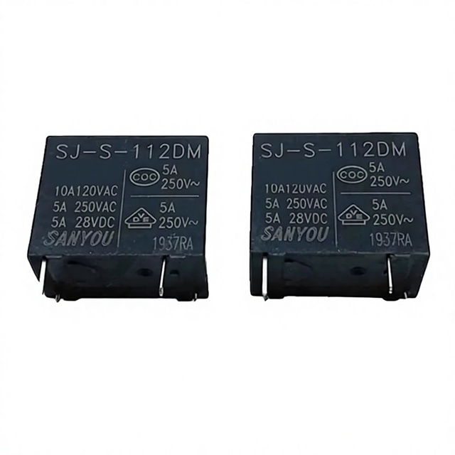 SJ SRD-S PCB Relay SJ-S-112DM 4Pin 5Pin 12V 24V Mini Power Electromagnetic Clamp Connector Normally Closed 5A Relay