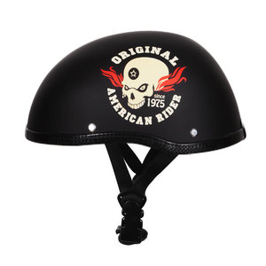 Medio casco motocicleta hombres mujeres adultos punto aprobado Vintage media cara casco con visera transparente adicional casco de moto - Product Image 5