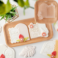 Emporte-pièce et tampon à biscuits en acrylique pour événements spéciaux, emporte-pièce à biscuits et tampon à fondant pour la décoration de gâteaux