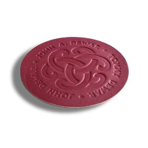 Posavasos Redondos de Cuero PU con Logotipo Personalizado en Relieve, Económicos y Promocionales de Fábrica, para Tazas de Café y Té - Product Image 4