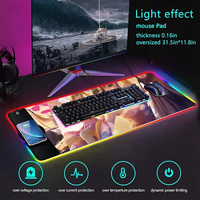Logo personnalisé chargeur sans fil tapis de souris de jeu accessoires informatiques tapis de souris RGB étendu