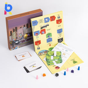 Fabricant de jeux de table personnalisé Impression de jeux de cartes carrés <span class=keywords><strong>Jeu</strong></span> de <span class=keywords><strong>société</strong></span> pour enfants - Product Image 2