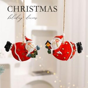Adorno de Resina FX para Árbol de Navidad, Decoración Colgante para Árbol de Navidad, Reutilizable, Linda Decoración Navideña para el Hogar, Hotel, Fiesta - Product Image 1
