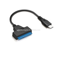 Kecepatan Tinggi 20Cm USB Tipe C Ke SATA 7 + 15 Pin Kabel Adaptor Usb Ke Sata untuk 2.5 Inci SATA III Drive Hard Drive Eksternal