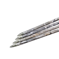 Flèches rapides en carbone pur camouflage Pinals ID6.2mm Spine3 00/400/500/600 32 pouces, droites pour la chasse à l'arc traditionnel