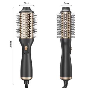 Salon professionnel ionique coup sèche-cheveux <span class=keywords><strong>brosse</strong></span> 1200W Air chaud Styler avec bigoudi rotatif chauffé fer plat diffuseur buse - Product Image 2