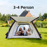Tente de camping gonflable solaire imperméable avec panneaux solaires 52W, installation facile en 2 minutes, tente gonflable avec pompe électrique pour le glamping