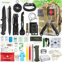 Équipement de survie tactique professionnel, outil de chasse avec trousse de premiers soins dans une pochette pour le camping et la randonnée