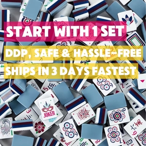 Travel Luxury Modern American Mahjong Tiles Mini Set Portable Outdoor <strong>Games</strong> Small Size 32mm Lightweight Acrylic Beach Picnic - Product Image 1