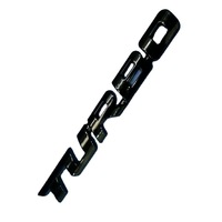 Autocollants RF Turbo pour voiture, badges en alliage de zinc, autocollants métalliques adhésifs à usage unique pour garde-boue arrière - Autocollants rouge, or, noir, argent