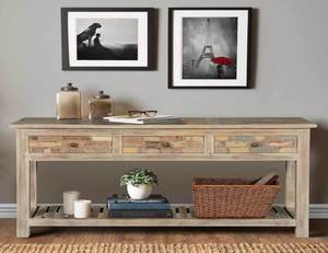 โต๊ะคอนโซลไม้รีไซเคิล - Product Image 2