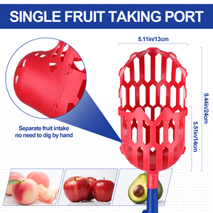 Hot Pick Télescopique Pole Multi <span class=keywords><strong>Fruit</strong></span> Outil De Récolte En Plastique Pommes Orange Avocats En Aluminium Cueilleur De Fruits - Product Image 4