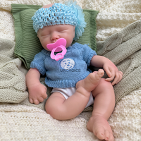 12 "Reborn Baby Dolls Realistisch mit Öffnungs mund Premium Silikon Material Geschenk idee