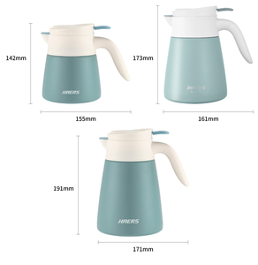 Haers 500/800/1000ml Mini phích Ấm đun nước 304 thép không gỉ chân không chai cà phê nồi percolator với xử lý và bộ lọc - Product Image 4
