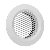 Grille d'aération ronde en ABS de 4 pouces pour la ventilation du plafond de la salle de bain, de la cuisine et du bureau.