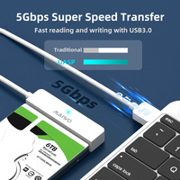 Câble MAIWO K104A SATA vers USB 3.0 Adaptateur de disque dur 2,5 pouces Outil UASP Convertisseur SSD externe sans outil pour ordinateur portable