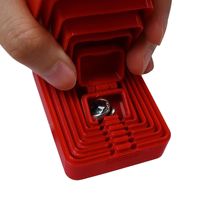 Boîte de rangement à anneaux imbriqués à 7 couches imprimée en 3D, mini tiroir portable pour bijoux et bibelots, organisateur avec logo personnalisé