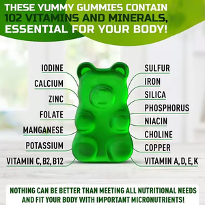 Nhãn hiệu riêng thuần chay Hữu Cơ vitamin khoáng chất cai nghiện cải thiện miễn dịch năng lượng seamoss biển rêu Gummies với bladderwrack cây ngưu bàng - Product Image 6