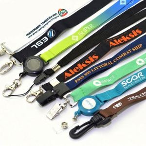 Wholesale Eco-Friendly Custom Polyester Neck Strap Lanyard with Hook Offset Printing Card Case From China at Low Price - Product Image 5
