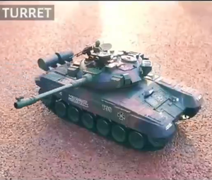 Char d'assaut principal T-90 <span class=keywords><strong>russe</strong></span> RC 1/18 2.4G 20CH avec fonctions de tir, de fumée et de son - Product Image 4
