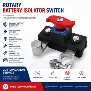 Interruttore di Disconnessione Batteria Auto Manuale <span class=keywords><strong>Automatico</strong></span> Interruttore di Circuito Anti-Spegnimento Protezione da Perdite Universale Ricambi Auto 12V/24V - Product Image 1