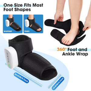 Ceinture de massage des pieds chauffante électrique Eveekon, nouvelle ceinture de massage des chevilles sans fil à compression d'air avec chaleur et USB - Product Image 6