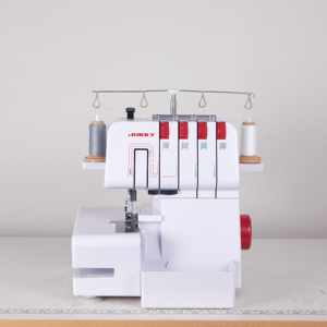 Machine à coudre surjeteuse domestique JUKKY, nouveau modèle, 4 fils, avec fonction <span class=keywords><strong>de</strong></span> <span class=keywords><strong>coupe</strong></span>, facile à utiliser, belle apparence - Product Image 1