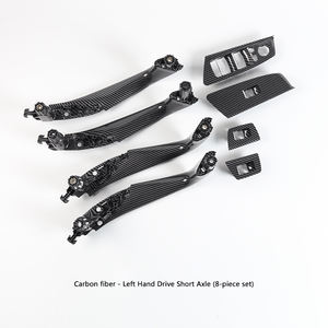 4 pièces, cache-bouton de lève-vitre maître, panneau de commande de lève-vitre de porte passager, garniture de poignée de porte de voiture - Product Image 5