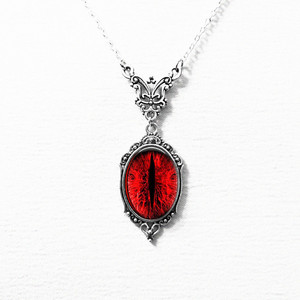 Gargantilla de estilo clásico con colgante de gota de sangre de aleación roja gótica Vintage para mujeres y hombres amantes Punk Dark Academia con perla - Product Image 4