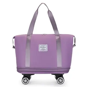 Personnalisable Logo Étanche Voyage Grande Capacité <span class=keywords><strong>Valise</strong></span> Bagage Sac <span class=keywords><strong>Valise</strong></span> Voyage Sac <span class=keywords><strong>4</strong></span> <span class=keywords><strong>Roues</strong></span> Gym Voyage Sac Fourre-Tout - Product Image 2