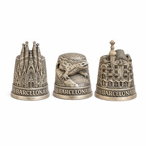 Diseño Personalizado <span class=keywords><strong>en</strong></span> Metal <span class=keywords><strong>3D</strong></span> con Relieve Temático para Dedal, con Color Personalizado para Emblemas Decorativos, Artesanías de Metal como Recuerdos - Product Image 2