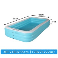 Piscine gonflable portative extérieure rectangulaire écologique de partie de l'eau de PVC pour le bébé enfant adulte