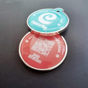 Etiqueta de Identificación Personalizada para Mascotas con Chip <span class=keywords><strong>RFID</strong></span> EM4305, Impresión Láser, ISO11784, Metálica, Impermeable, con PVC NFC para Perros y Gatos, Almacenamiento de 10 Años - Product Image 4