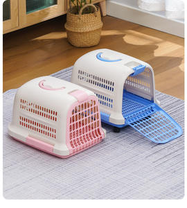 Harnais en plastique <span class=keywords><strong>Portable</strong></span> pour animaux de compagnie à la mode chat volant chien <span class=keywords><strong>Cage</strong></span> fermeture à glissière Durable Aviation Grade extérieur voiture sac à dos - Product Image 1