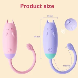 女性用強力Gスポットバイブレーター、ワイヤレスコントロール付き大人のおもちゃ、クリトリス刺激バイブレーター、エッグ型、格安価格 - Product Image 5