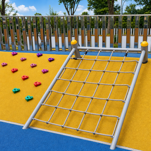 Attrezzatura Commerciale per Parco Giochi Esterno per Bambini: Rete da Arrampicata su Sponde, Pendenza e Parete d'Arrampicata - Product Image 4